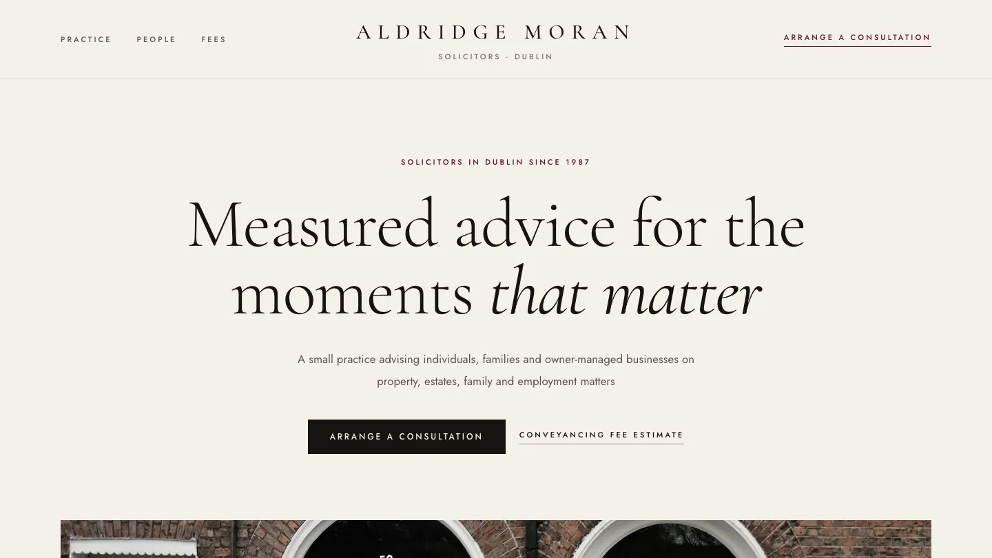 Aldridge Moran Solicitors demo